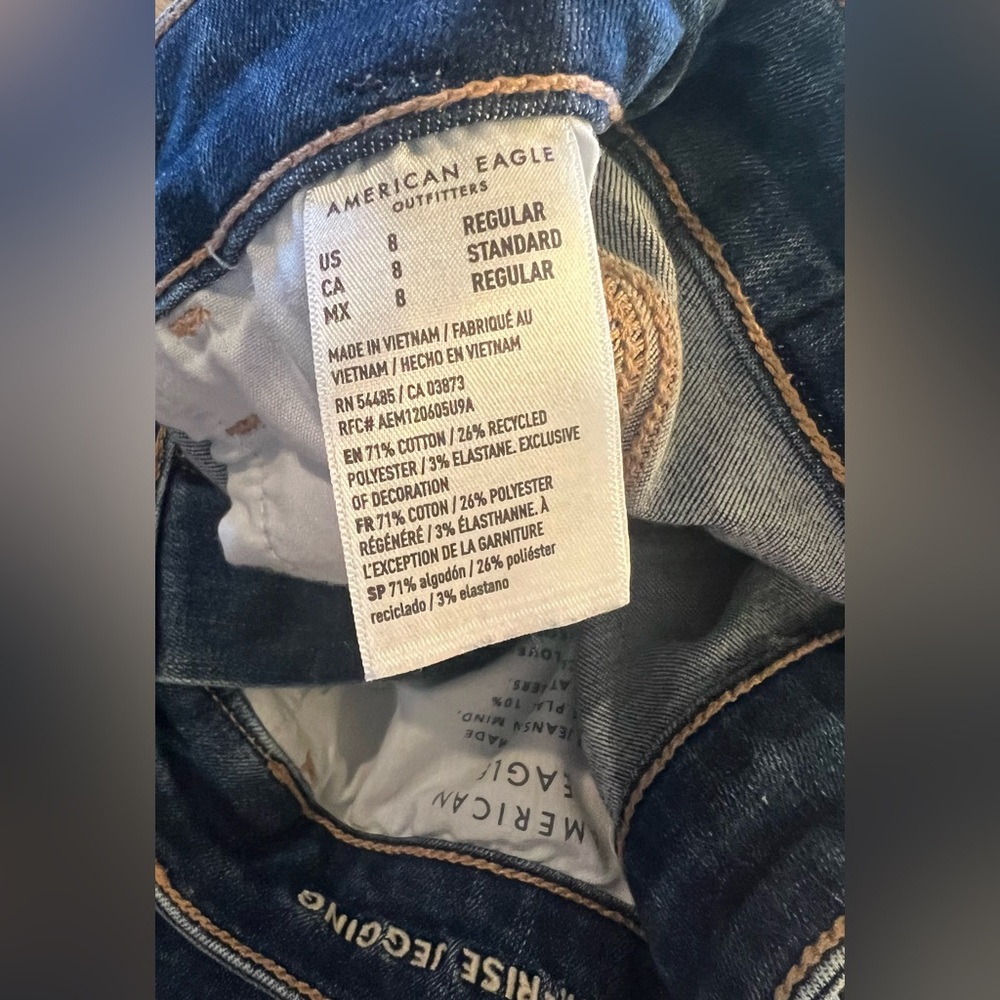 American Eagle Women’s High Rise Next Level Stretch Jeggings Size 8 Regular - Picture 11 of 11